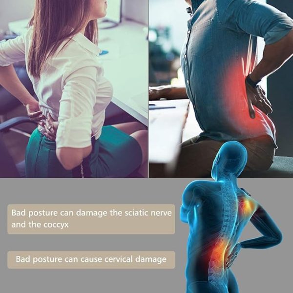 Inflatable Travel Air Pillow for Sleeping to Avoid Neck and Shoulder Pain, Comfortably Support Head and Lumbar, Used for Airplane, Car, Bus and Office (Grey) - Image 3
